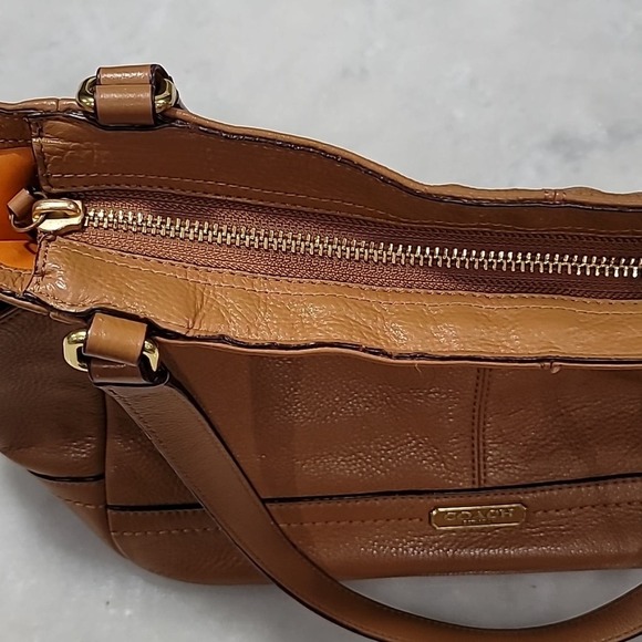 Coach Park Saddle Brown Carrie Tote - Picture 10 of 10